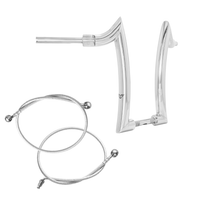 Wings Custom Diablo Rhino 2" Handlebar Kit with Cables - Road Glide 15-20 (Hydraulic Clutch) - Polished Stainless Steel
