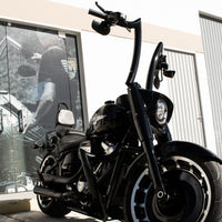 Wings Custom Diablo Rhino 2" Handlebars - Fat Boy 00-26 - Gloss Black / Matte Black