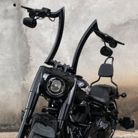 Wings Custom Diablo Rhino 2" Handlebars - Fat Boy 00-26 - Gloss Black / Matte Black