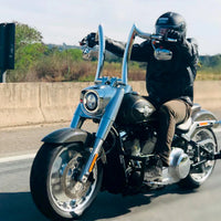 Wings Custom Diablo Rhino 2" Handlebars - Fat Boy 00-26 - Polished Stainless Steel