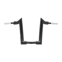 Wings Custom Diablo Curve Rhino 2" Handlebar Kit with Cables - Road King 14-16 & 21-25 (Cable Clutch) - Gloss Black / Matte Black