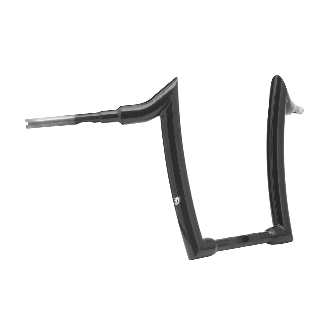 Wings Custom Diablo Curve Rhino 2" Handlebars - Road Glide 00-26 - Gloss Black / Matte Black / Polished Stainless Steel