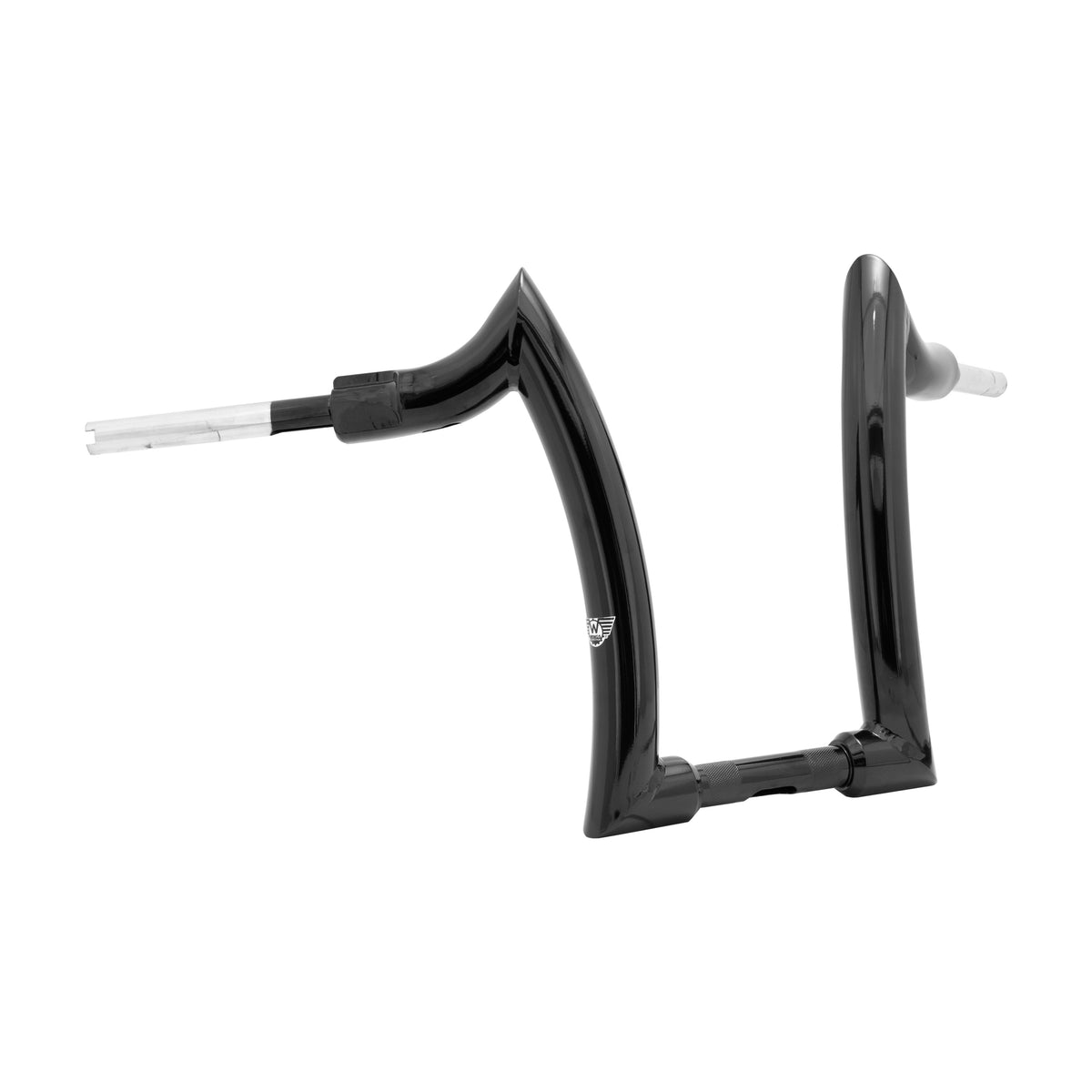 Wings Custom Front Diablo Rhino 2" Handlebars - Street Bob 18-26 - Gloss Black / Matte Black