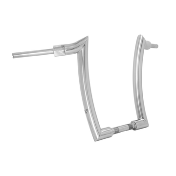 Wings Custom Mad Dogger Curve Rhino 2" Handlebars - Sport Glide 18-21 - Polished Stainless Steel