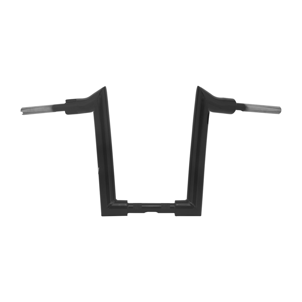 Wings Custom Mad Dogger Curve Rhino 2" Handlebars - Street Bob 18-26 - Gloss Black / Matte Black