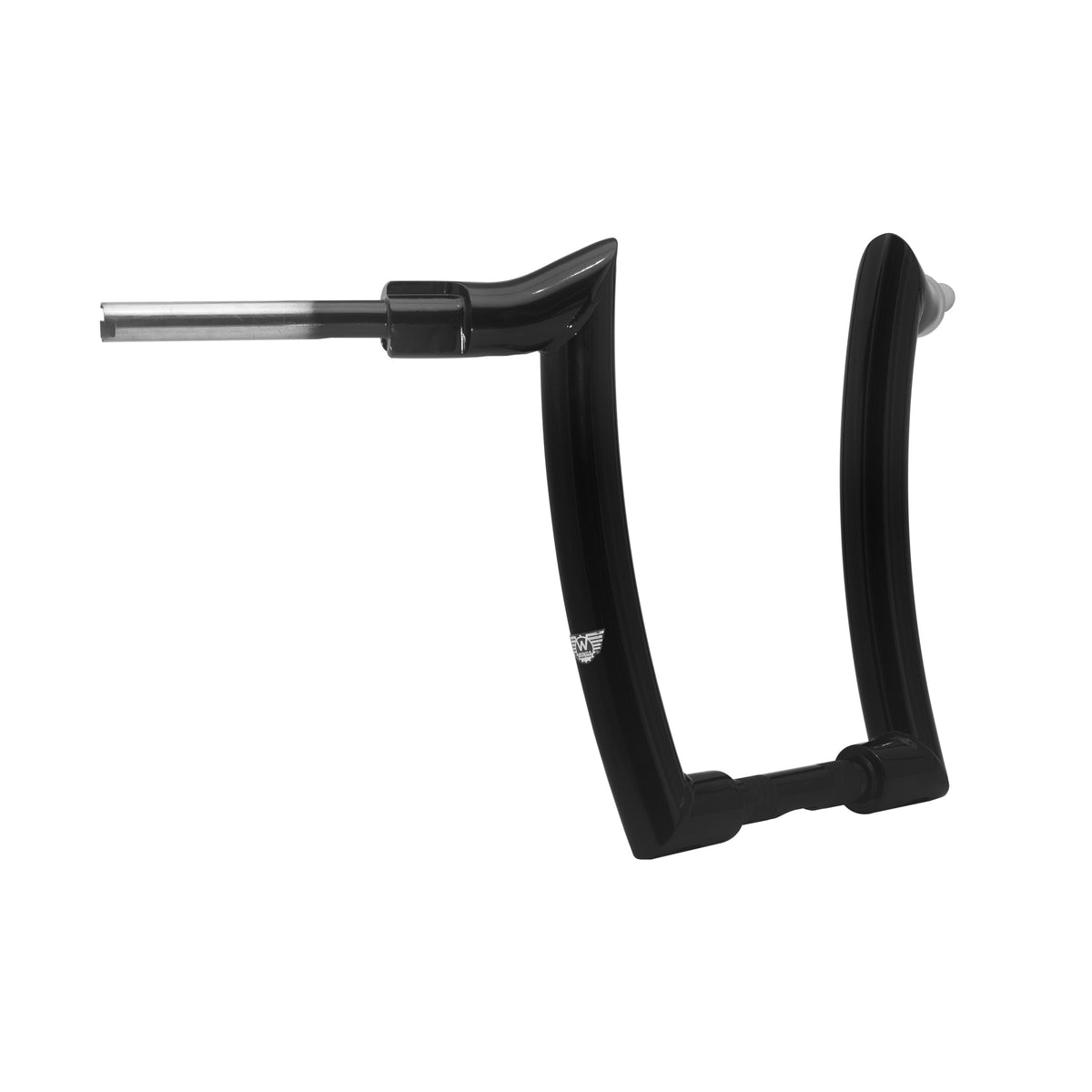 Wings Custom Mad Dogger Curve Rhino 2" Handlebar Kit with Clamps, Cables & Wiring - Breakout 16-26 (E-Throttle) - Gloss Black / Matte Black