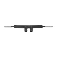 Wings Custom T-Bar Rhino 2" Handlebars - Fat Boy 00-26 - Gloss Black / Matte Black / Polished Stainless Steel