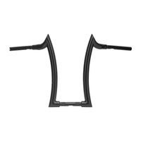 Wings Custom Diablo Quinado Brutale 1-1/2" Handlebars - Softail Deluxe 05-20 - Gloss Black / Matte Black