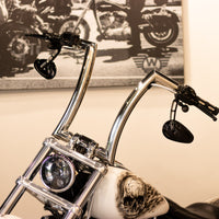 Wings Custom Front King Rhino 2" Handlebars - Breakout 13-26 - Polished Stainless Steel