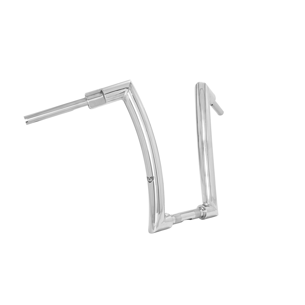 Wings Custom Front King Rhino 2" Handlebar Kit with Clamps, Cables & Wiring - Fat Bob 18-24 (E-Throttle) - Polished Stainless Steel