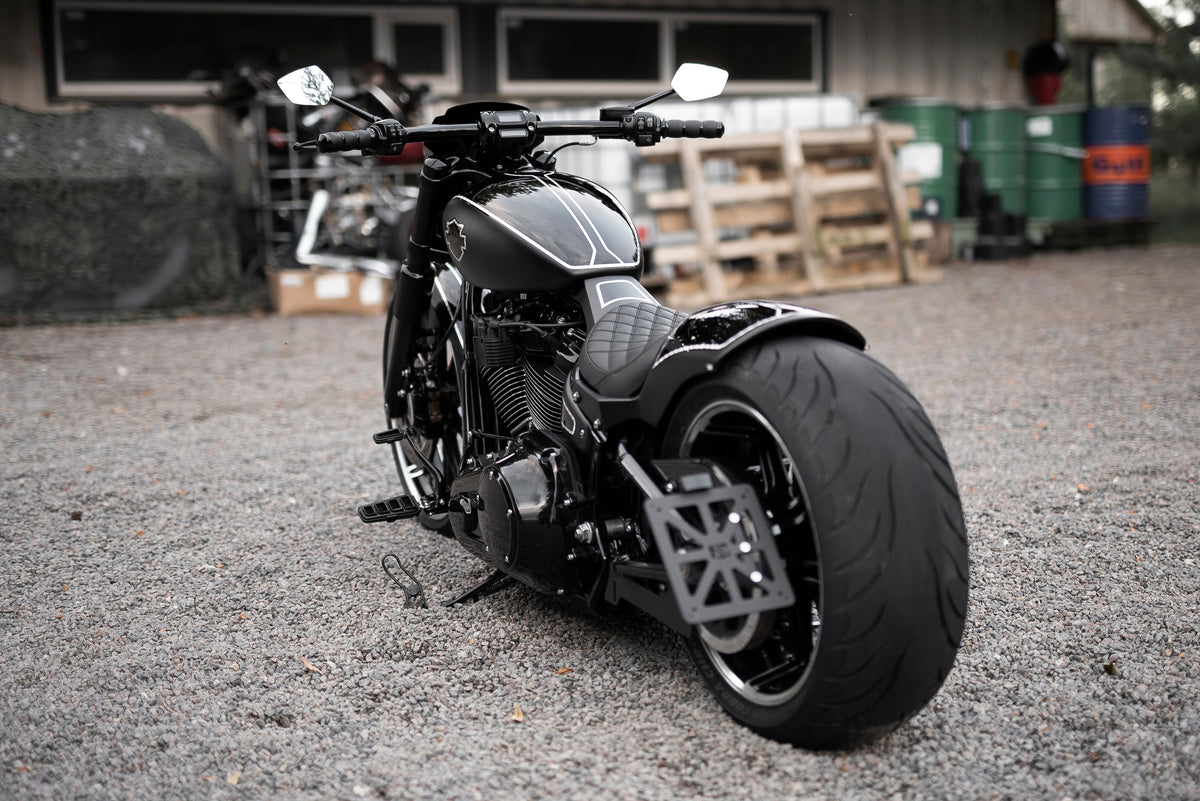 Killer Custom Side License Plate Bracket - Softail 08-up