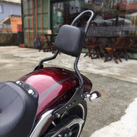 Wings Custom Sissy Bar King 20" Detachable - Fat Boy 06-26 - Gloss Black / Matte Black