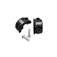 Wings Custom Half-Moon Handlebar Clamps - Touring 00-23 - Black