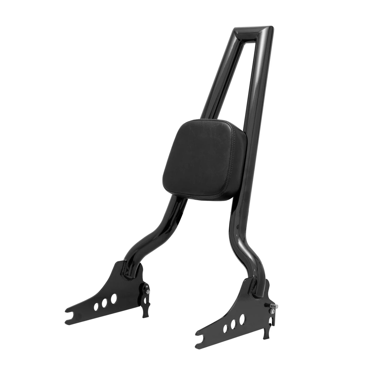 Wings Custom Sissy Bar Squarebone Brutale 25" Detachable - Breakout 13-26 - Gloss Black / Matte Black