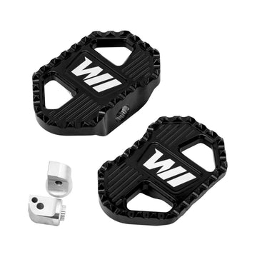 Wings Custom Thunder One Front Foot Pegs - Softail 18-26 - Black