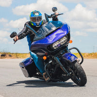 Wings Custom Diablo Rhino 2" Handlebars - Road Glide 00-26 - Gloss Black / Matte Black