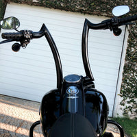 Wings Custom Diablo Rhino 2" Handlebars - Road King 00-24 - Gloss Black / Matte Black