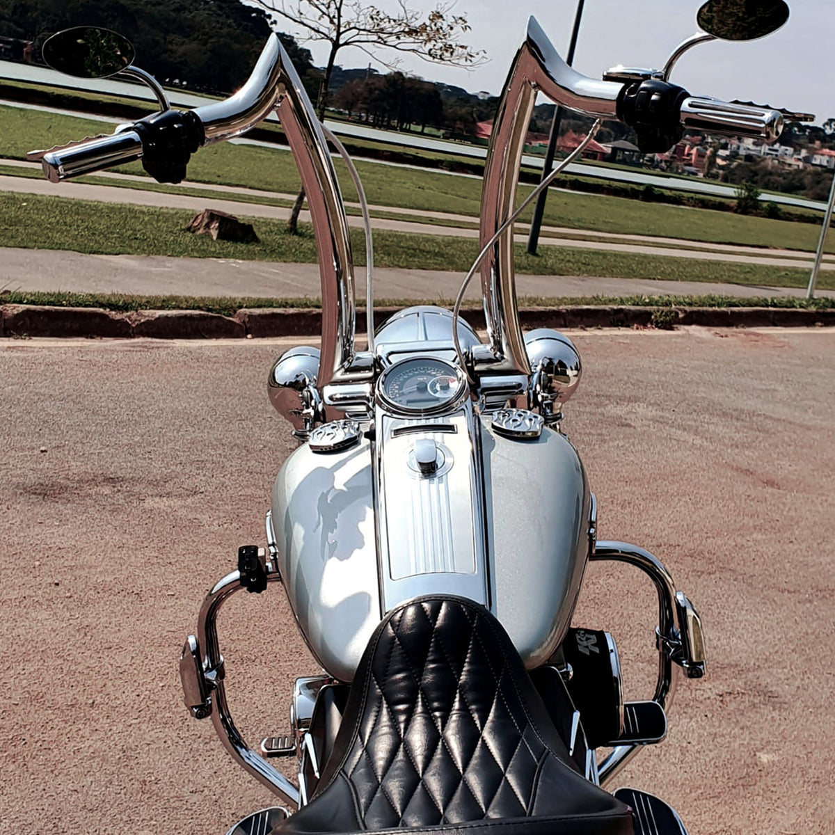 Wings Custom Diablo Rhino 2" Handlebars - Road King 00-24 - Polished Stainless Steel