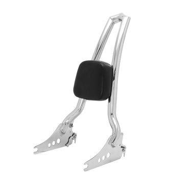 Wings Custom Sissy Bar Backbone Brutale 25" Detachable - Heritage 02-25 - Polished Stainless Steel