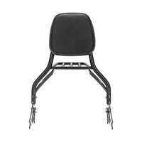 Wings Custom Sissy Bar King Low 16" Detachable with Luggage Rack - Softail Slim 12-21 - Gloss Black / Matte Black