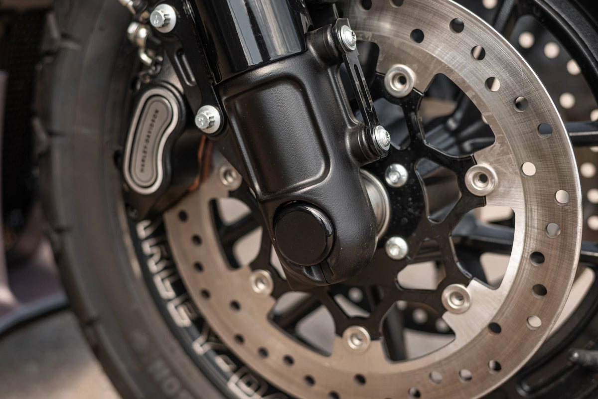 Killer Custom Full Pivot Axle Cover Set - Softail 18-up Upside-Down Fork