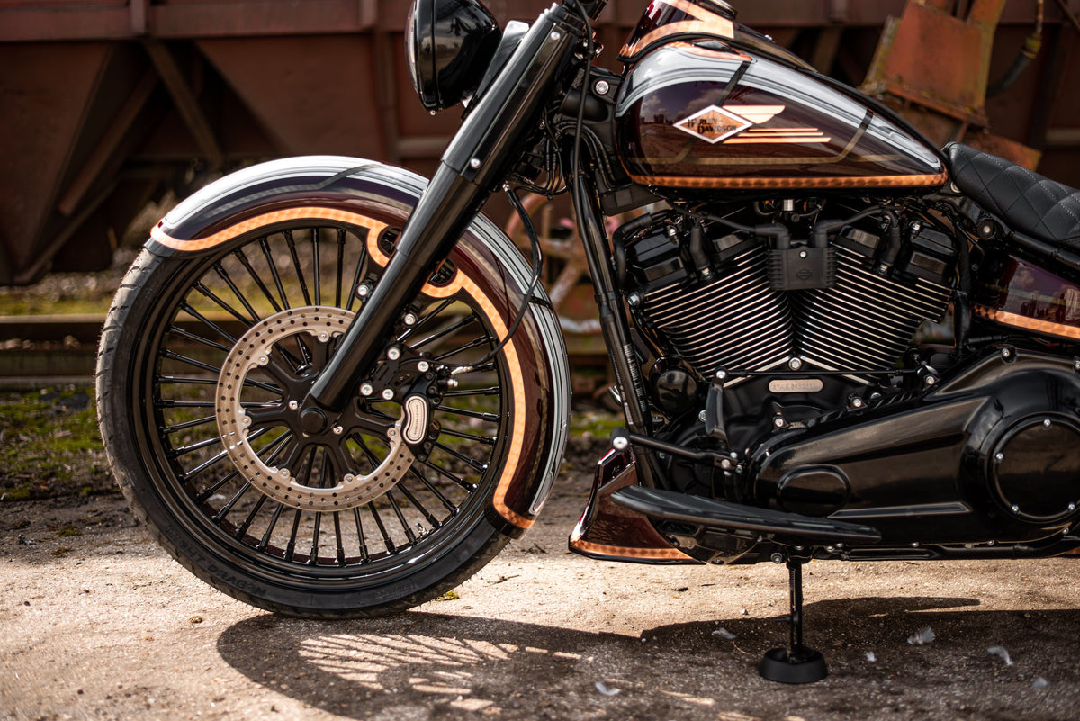 Killer Custom Front Wrap Fender "Competition Series" 23" - Softail 18-23
