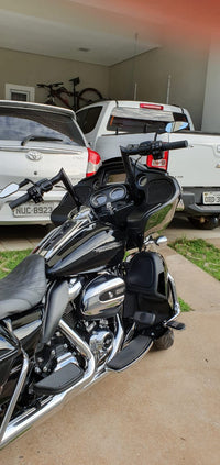 Wings Custom Mad Dogger Curve Rhino 2" Handlebar Kit with Cables & Wiring - Road Glide 15-20 (Hydraulic Clutch) - Gloss Black / Matte Black