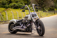Wings Custom King Rhino 2" Handlebars - Softail Slim 12-21 - Polished Stainless Steel