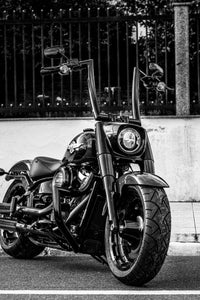 Wings Custom King Rhino 2" Engine Guard / Crash Bar - Fat Boy 18-26 - Gloss Black / Matte Black