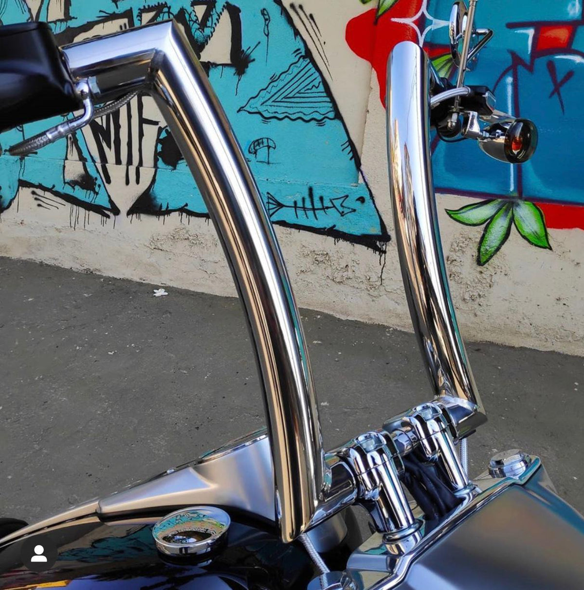 Wings Custom King Rhino 2" Handlebars - Fat Boy 00-26 - Polished Stainless Steel