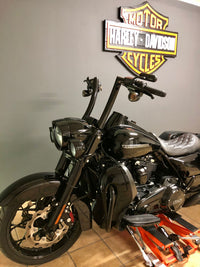 Wings Custom King Rhino 2" Handlebar Kit with Cables & Wiring - Road King 14-20 (Hydraulic Clutch) - Gloss Black / Matte Black