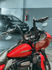 Wings Custom Diablo Rhino 2" Handlebar Kit with Cables & Wiring - Road Glide 21-26 (Cable Clutch) - Gloss Black / Matte Black