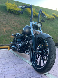 Wings Custom Diablo Rhino 2" Handlebar Kit with Clamps, Cables & Wiring - Breakout 13-15 (Cable Throttle) - Gloss Black / Matte Black