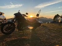 Wings Custom Sissy Bar King 30" Detachable with Luggage Rack - Sport Glide 18-21 - Gloss Black / Matte Black