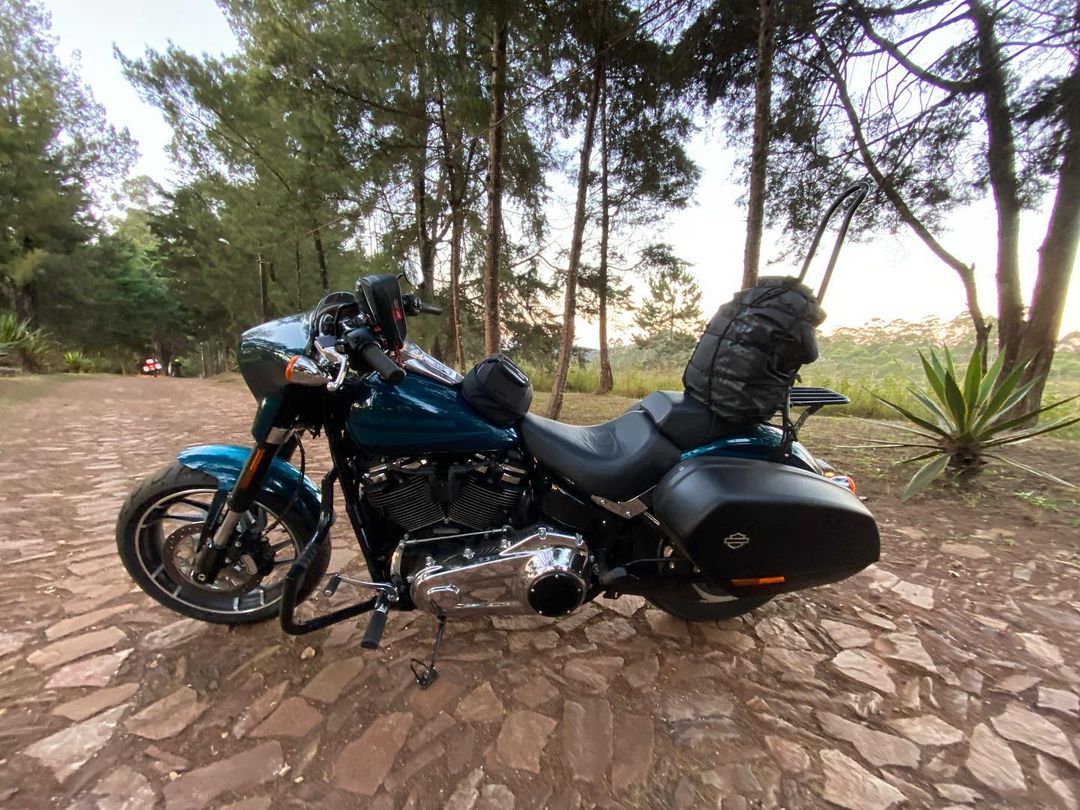 Wings Custom Sissy Bar King 30" Detachable with Luggage Rack - Sport Glide 18-21 - Gloss Black / Matte Black
