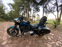 Wings Custom Sissy Bar King 30" Detachable with Luggage Rack - Sport Glide 18-21 - Gloss Black / Matte Black