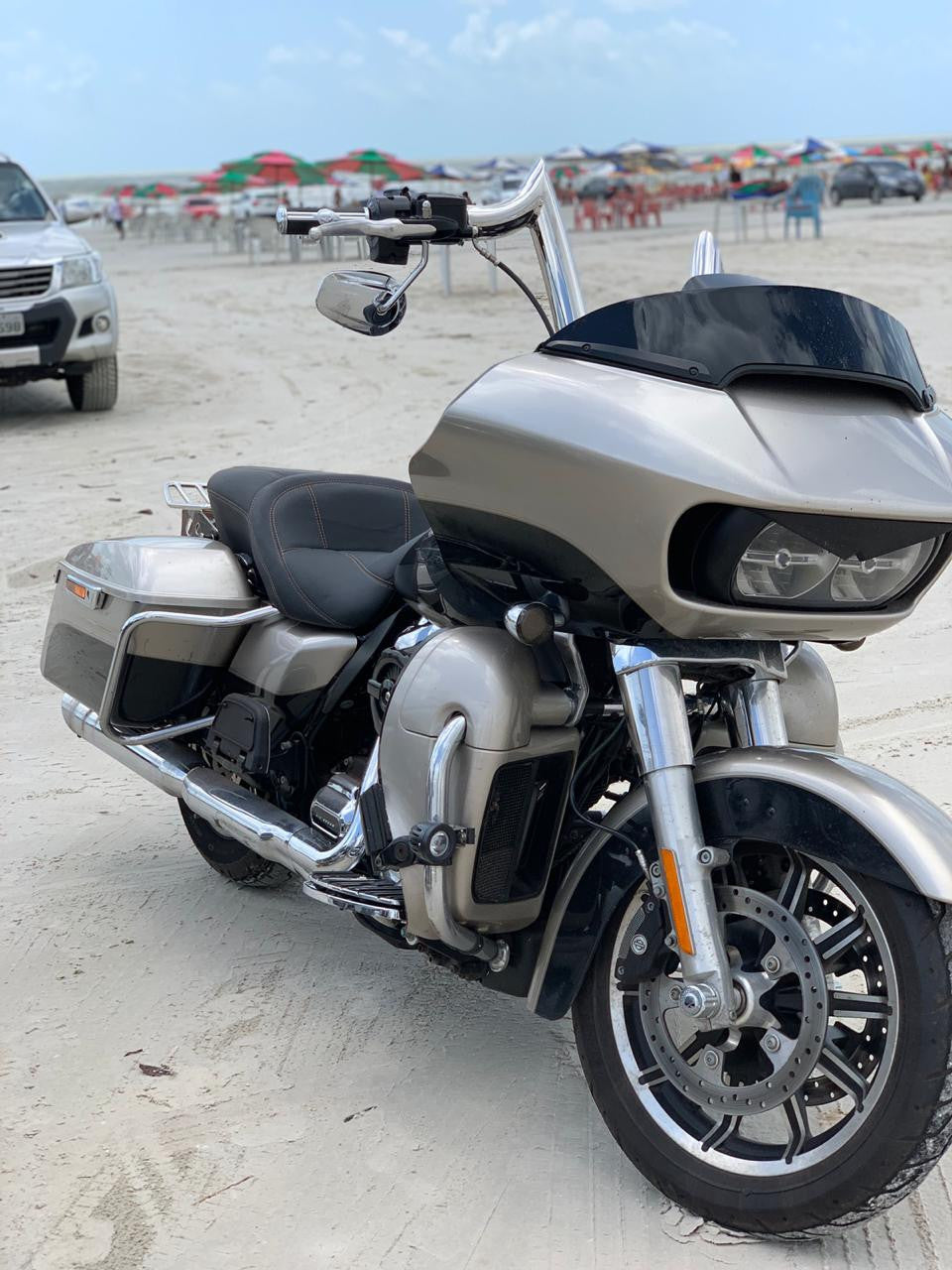 Wings Custom Diablo Rhino 2" Handlebar Kit with Cables - Road Glide 15-20 (Hydraulic Clutch) - Polished Stainless Steel