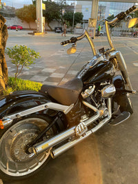 Wings Custom Diablo Rhino 2" Handlebar Kit with Cables & Wiring - Fat Boy 16-26 (E-Throttle) - Polished Stainless Steel