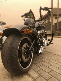 Wings Custom Diablo Rhino 2" Handlebar Kit with Clamps, Cables & Wiring - Breakout 16-26 (E-Throttle) - Gloss Black / Matte Black