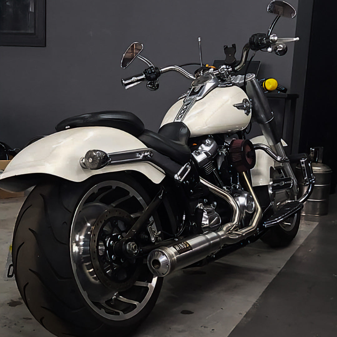 Wings Custom Super Sport Exhaust by Wings & El Camino - Softail M8 18-26