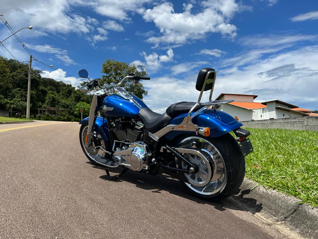Wings Custom Sissy Bar King Low 16" Detachable with Luggage Rack - Fat Boy 00-26 - Polished Stainless Steel