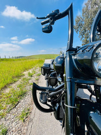Wings Custom Diablo Rhino 2" Handlebar Kit with Cables & Wiring - Road King 14-20 (Hydraulic Clutch) - Gloss Black / Matte Black