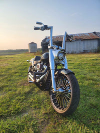 Wings Custom King Rhino 2" Engine Guard / Crash Bar - Fat Boy 18-26 - Gloss Black / Matte Black