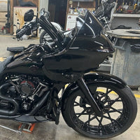 Wings Custom Front King Rhino 2" Handlebar Kit with Cables - Road Glide 08-13 & 21-26 (Cable Clutch) - Gloss Black / Matte Black