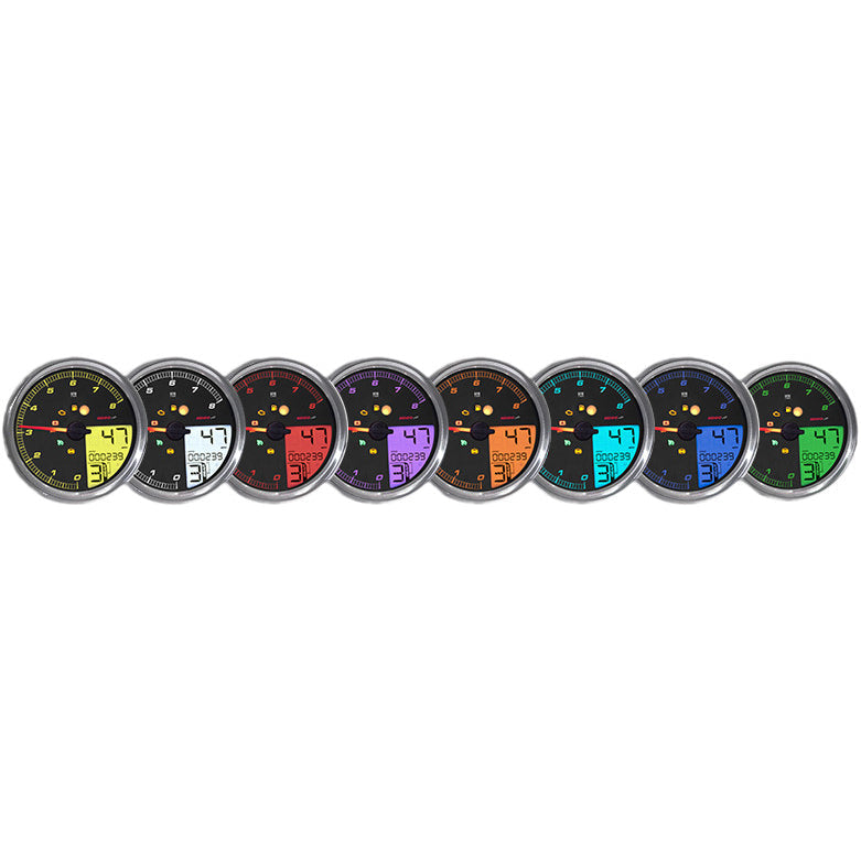 Koso HD-05 4.5" Gauge Chrome Bezel, Pre Canbus