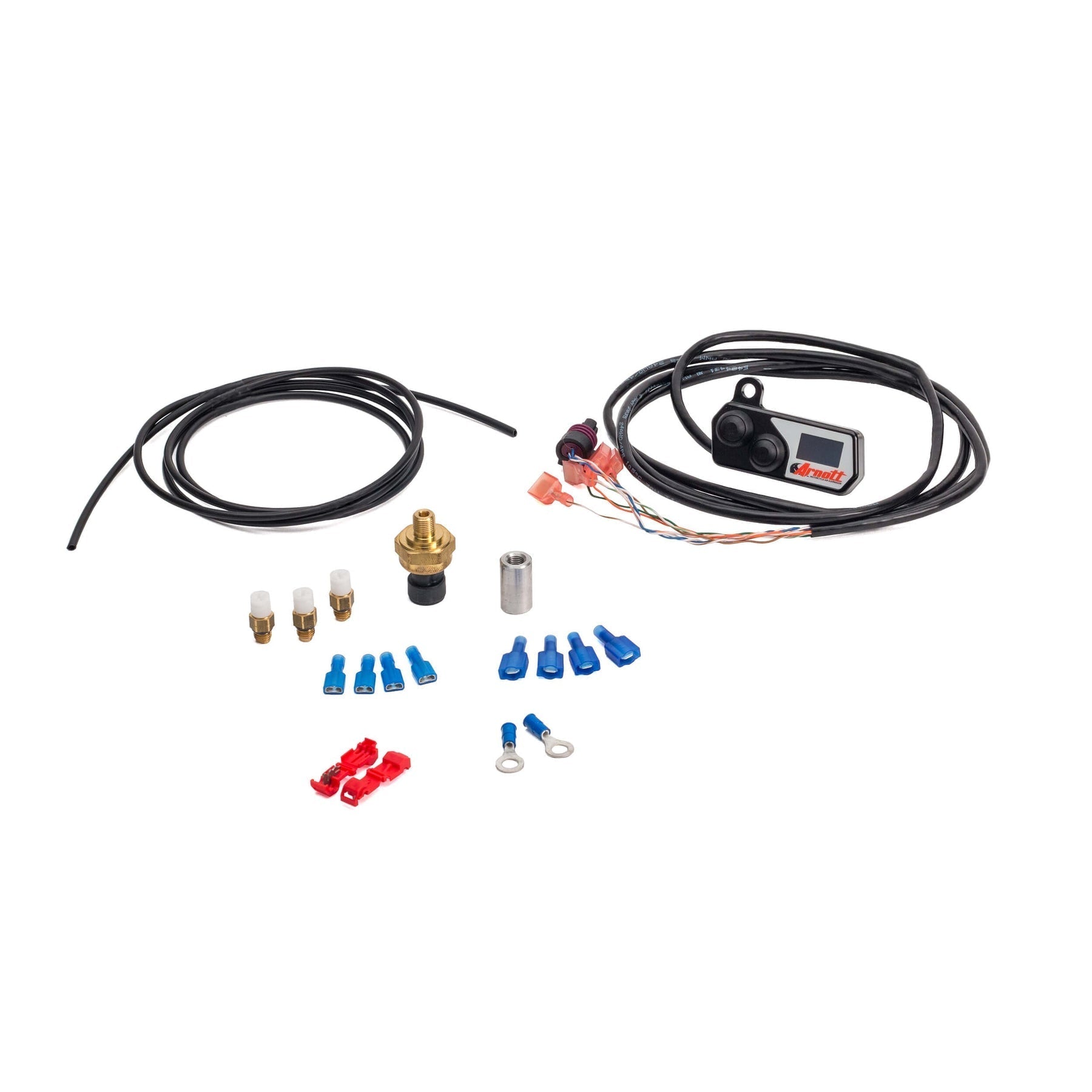 Arnott K - 3114 Handlebar - Mounted Pushbutton Controller w/LED Pressure Gauge (Black) - Henne Company