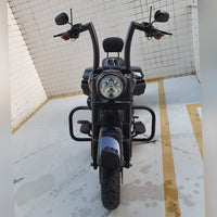 Wings Custom King Rhino 2" Handlebars - Road King 00-25 - Gloss Black / Matte Black