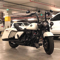 Wings Custom King Rhino 2" Handlebars - Road King 00-25 - Gloss Black / Matte Black