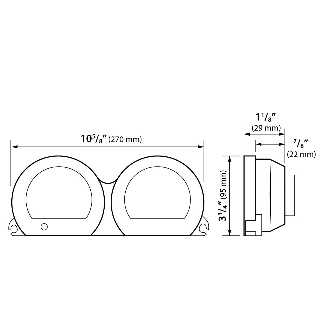 Koso HD-03X 4 Piece Gauge Kit Touring 14-23