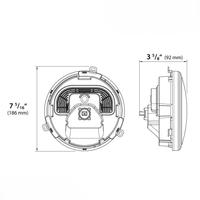 Koso 7" Zenith LED Headligh H4 Plug